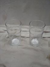 Thick Glass Tumblers Set of 2 5.75Tx3.75D"