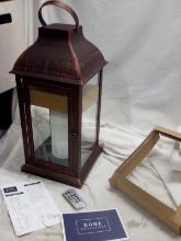 Home Reflecitons Composite Copper Lantern with remote