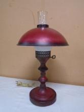 Vintage Metal Painted Table Lamp