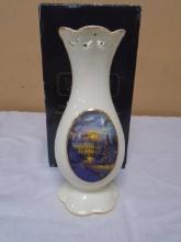 Thomas Kinkade "The Lights of Liberty" Porcelain Vase