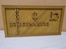 Handmade Hoosiers/Boilermakers Wooden Wall Art
