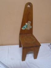 Vintage Wooden Child's Chair