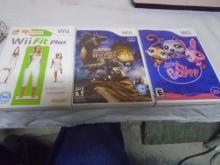 Group of 3 Wii Video Games