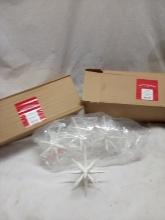 Qty. 2 Boxes of 4 Christmas Star Ornaments by Wondershop 5” Each