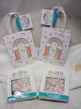 Rainbow Favor Bags Qty 2, Qty 2 of Rainbow Unicorn Scatter. & Candles.