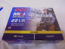 300 Round Box of CCI Mini-Mag 22LR Copper Plated Hollow Point