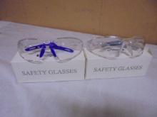 2 Brand New Pairs of Safety Glasses