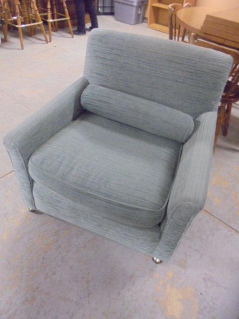 Upholstered Chair w/ Round Pillow