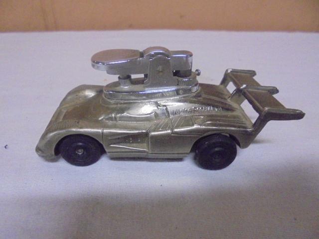 Vintage Metal Race Car Table Lighter