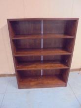 4ft Wooden Bookcase w/ Adjustable Shelves