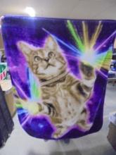 Cat Fleece Throw