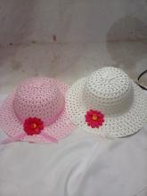 Qty 2 Girls Garden Hats