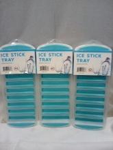 Qty 3 Ice Stick Tray