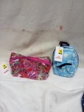 QTY 1 each, Flower pouch and mini backpack