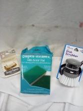 QTY 1 package each, Dish scrubber, Super eraser scour pad, Soap saver