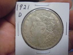 1921 D Mint Morgan Silver Dollar