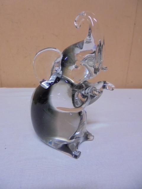 Beautiful Art Glass Elephant