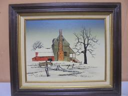 H. Hargrove Framed Canvas Farm Print