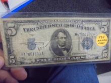 1934 Five Dollar Silver Certificate