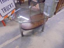 Beautiful Beveled Glass Top Coffee Table