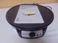 Elite Gourmet 12in Crepe Maker & Griddle