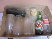 8pc Group of Antique Glass Bottles