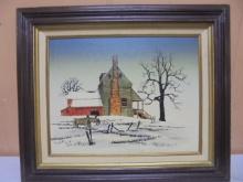 H. Hargrove Framed Canvas Farm Print