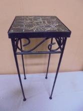 Tile Top Iron Plant Stand