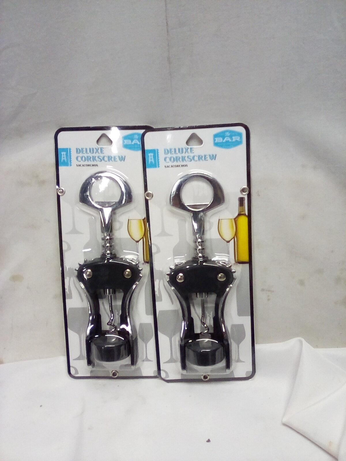 Qty 2 Deluxe Corkscrew