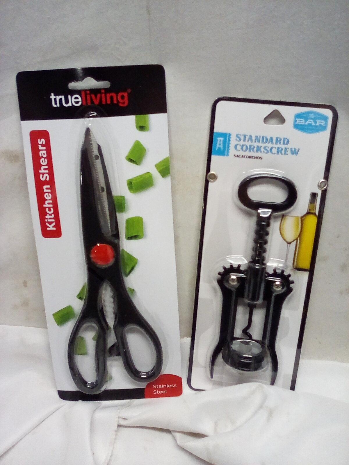 Kitchen Shears & Standard Corkscrew.