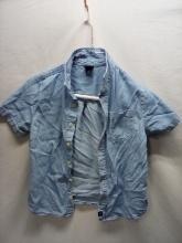 Art Class Small (6/7) Denim Button Up Short Sleeve Shirt.