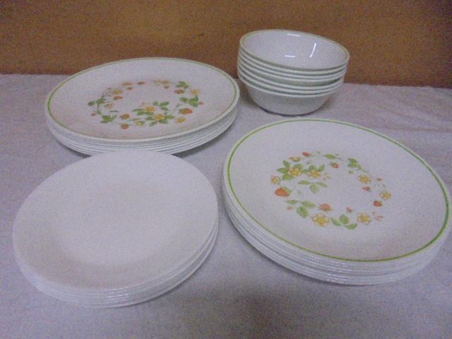 Place Setting For 6 Corelle Dishes
