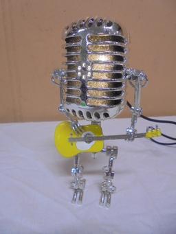 Guitar Playing Microphone Night Light