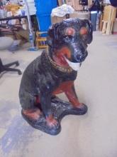 Large Ceramic Dog Statue