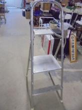 Werner 2 Step Aluminum Folding Step Ladder