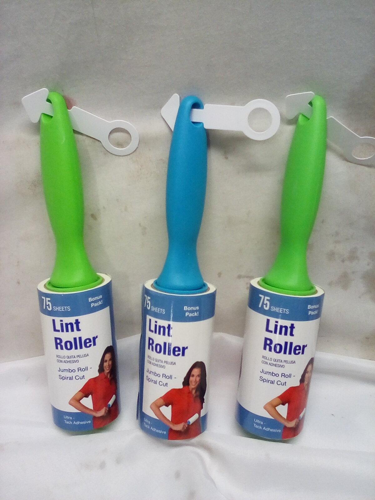 Lint Rollers- Qty 3. 75 Sheets Each.