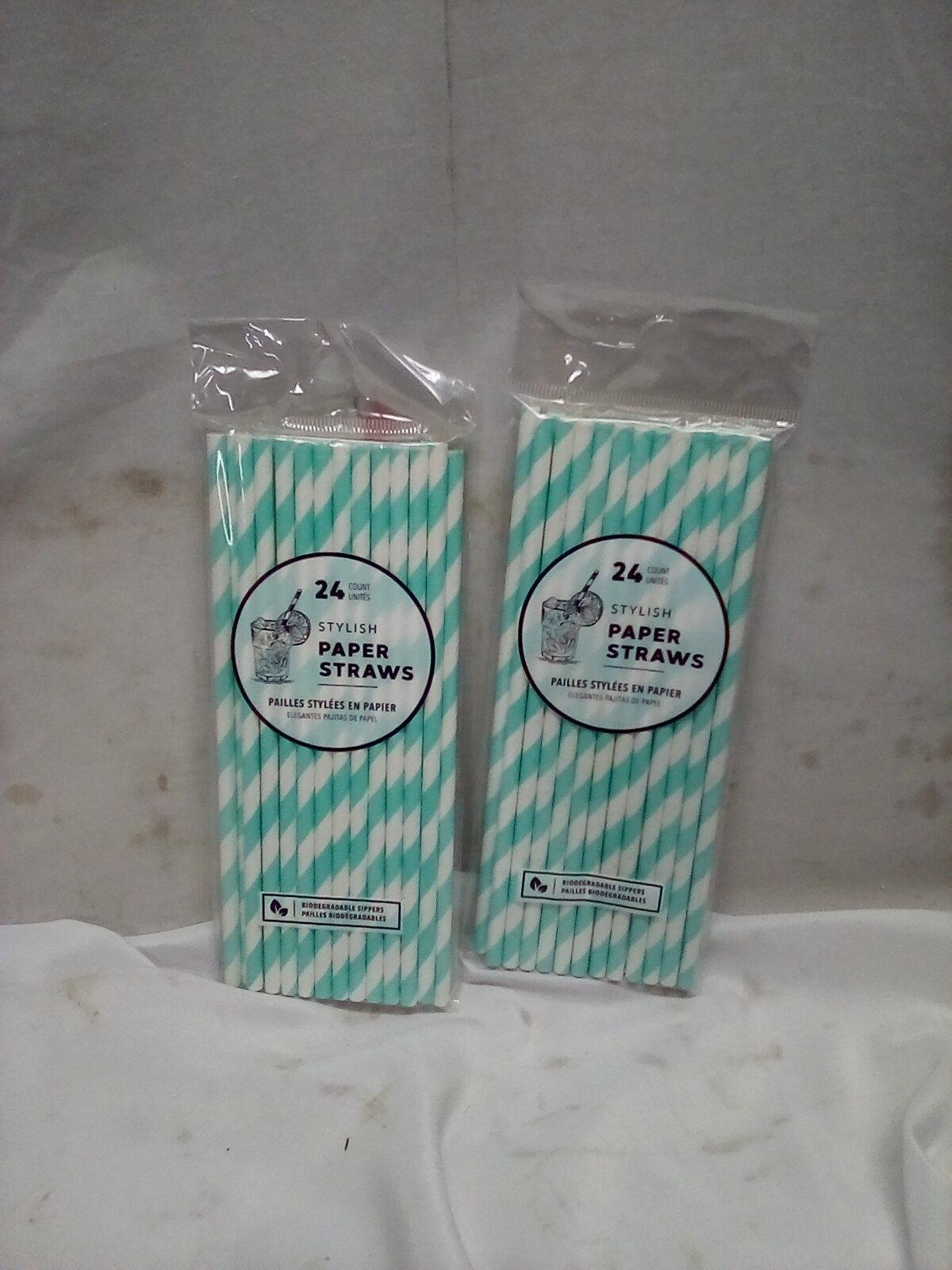 Qty 48 Paper Straws