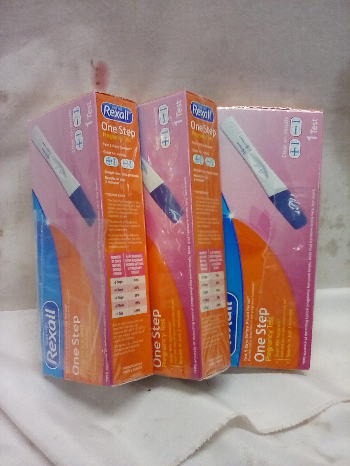 QTY 3 One Step Pregnancy tests