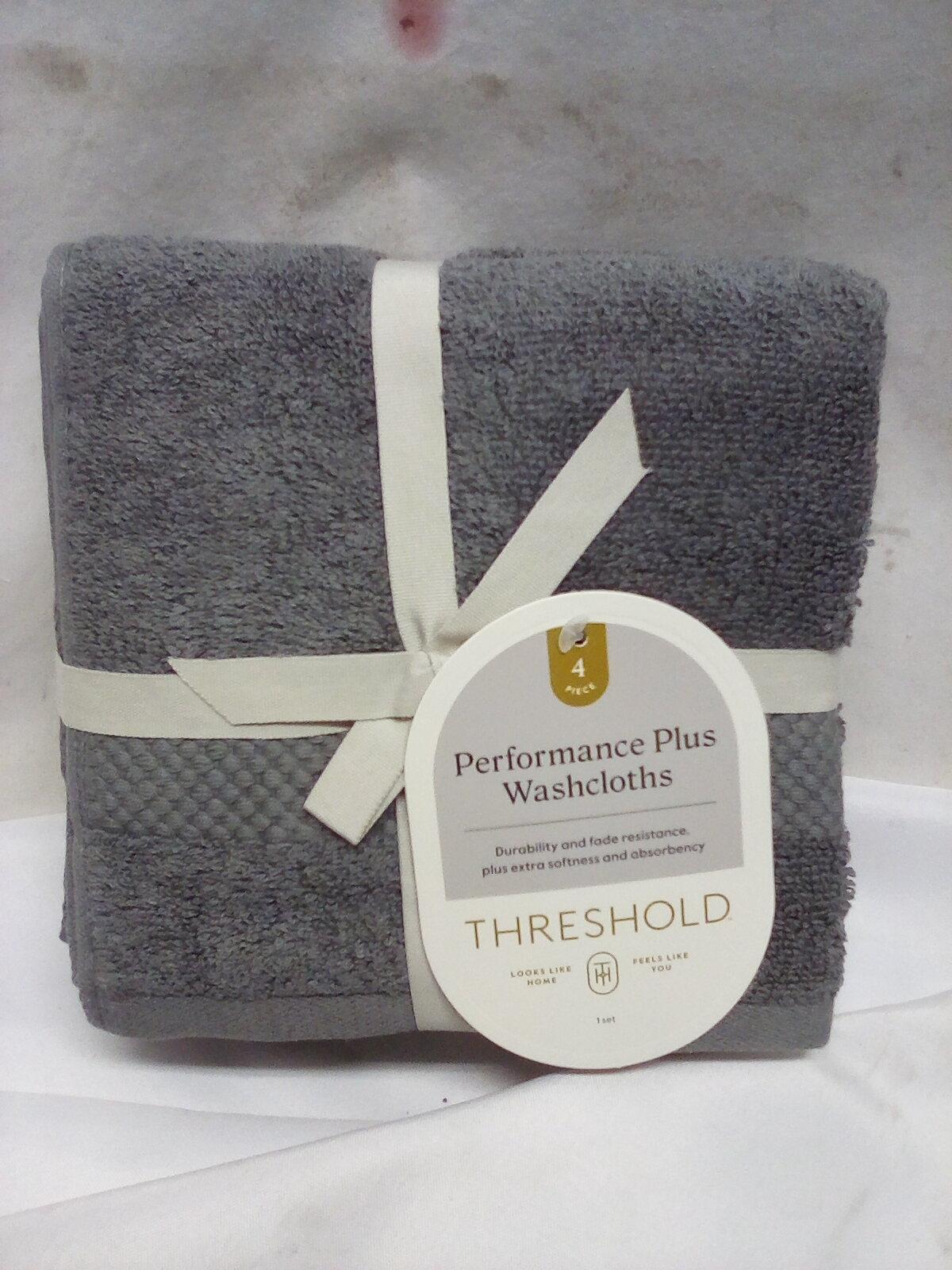 Threshold Performance Plus Washcloths. 4 Pack.