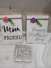 QTY 3 Mother’s Day Decor