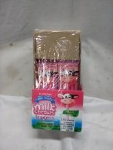 Qty 100 Strawberry Milk Straws exp 7/31/25