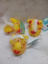 Jacent Rubber Ducks. Qty 3- 3 Packs.