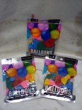 Qty 3 Packs of Balloons. Qty 12- 12” Balloons in Each.