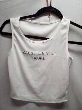 QTY 1 White tank top – size medium