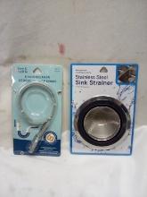 Drain Cleaner & Stainless Steel Sink Strainer.