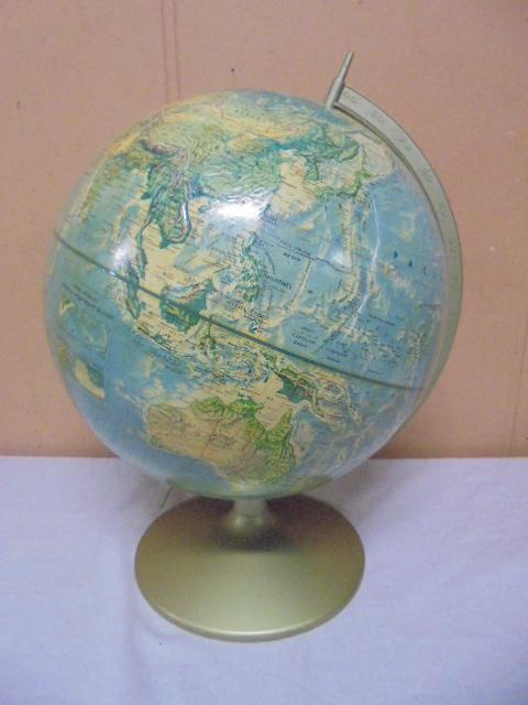 Vintage Rand McNally World Portrait Globe