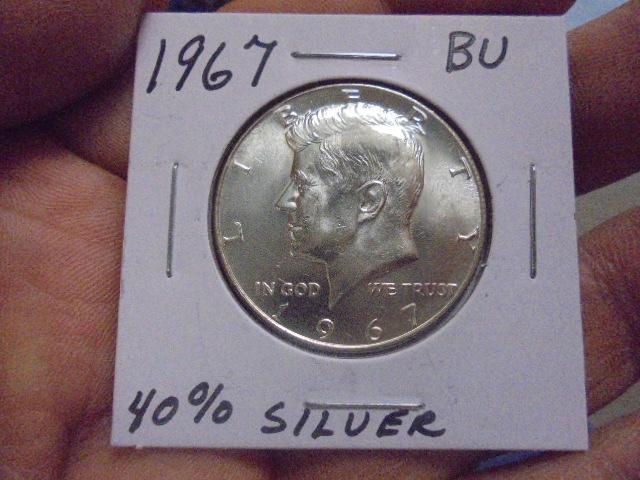 1967 40% Silver Kennedy Half Dollar