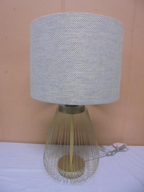 Like New Metal Art Table Lamp