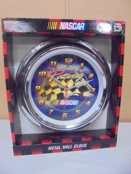 Nascar Metal Wall Clock