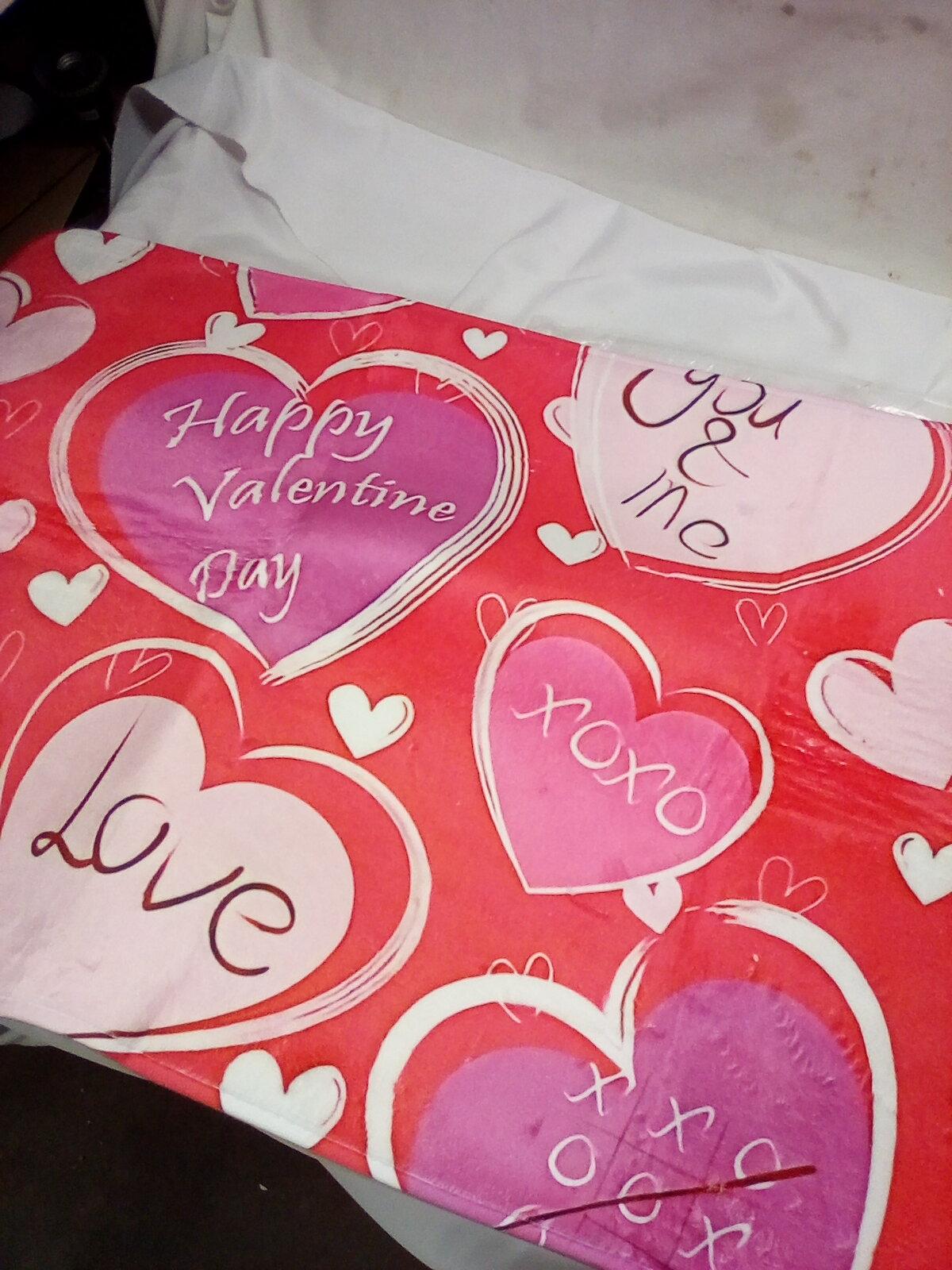 QTY 1 Pink Valentine mat 35in x 22in